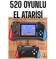 Gamepad Joystick 500 Oyunlu Retro Oyun Konsolu Tv Bağlantı Özellikli 2 Kişilik Destekli