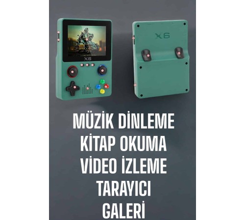 3.5 İnç Ekran 1000 Oyunlu Oyun Konsolu El Atarisi Miüzik Dinleme ve Kitap Okuma