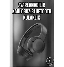 Kulak Üstü Kablosuz Bluetooth Kulaklık Gürültü Önleyici Uzun Şarj Süreli