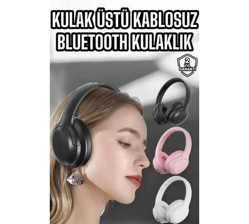 Kablosuz Bluetooth Kulaklık ANC/ENC Destekli Kulak Üstü Yüksek Ses Kaliteli