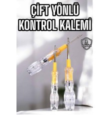 Çift Taraflı Elektrik Kontrol Kalemi Şeffaf Tornavida