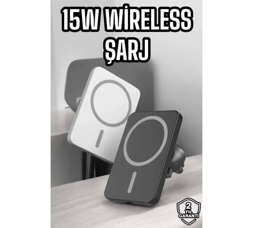 İOS Uyumlu Manyetik Tasarım Magsafe İphone 12/13/14/15 araç şarjı İOS Uyumlu Manyetik Tasarım Magsafe İphone 12/13/14/15 araç şarjı