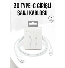 Iphone Uyumlu İOS Uyumlu Lightning Hızlı Şarj Tye C Lightning Şarj Kablosu