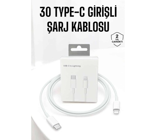 Iphone Uyumlu İOS Uyumlu Lightning Hızlı Şarj Tye C Lightning Şarj Kablosu