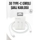 Iphone Uyumlu İOS Uyumlu Lightning Hızlı Şarj Tye C Lightning Şarj Kablosu