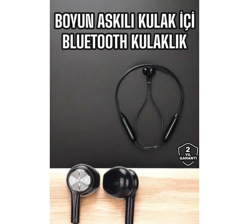 Kablolu Boyun Askılı Dijital Göstergeli Bluetooth Kulaklığı 60 Saat