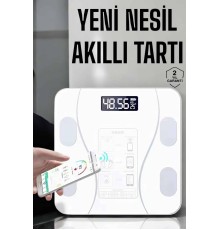 Tartı Baskül Dijital Elektronik Tartı Vücut Analiz Wifi Akıllı Yağ Ölçer