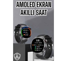 Akıllı Saat Bluetooth Bağlantılı Amoled Ekran Uyku ve Sağlık Takibi