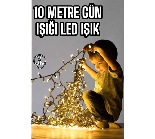 10 Metre Şerit Led Gün Işığı Led Işık Süsleme Parti Malzemesi Konsept