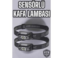 Kafa Lambası Kamp Lambası Led Işık Şarjlı Ayarlanabilir