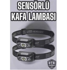 Kafa Lambası Kamp Lambası Led Işık Şarjlı Ayarlanabilir