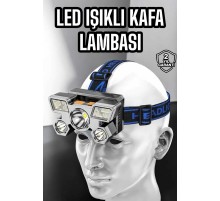 Kafa Lambası Hafif ve Esnek Çift Anahtarlı Far Led Işık