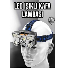 Kafa Lambası Hafif ve Esnek Çift Anahtarlı Far Led Işık