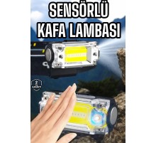 Şarjlı Kafa Feneri Suya Dayanıklı Ayarlanabilir Kamp Feneri