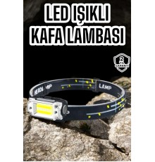Kamp Feneri Balıkçı Feneri Başlıklı Suya Dayanıklı Kafa Lambası