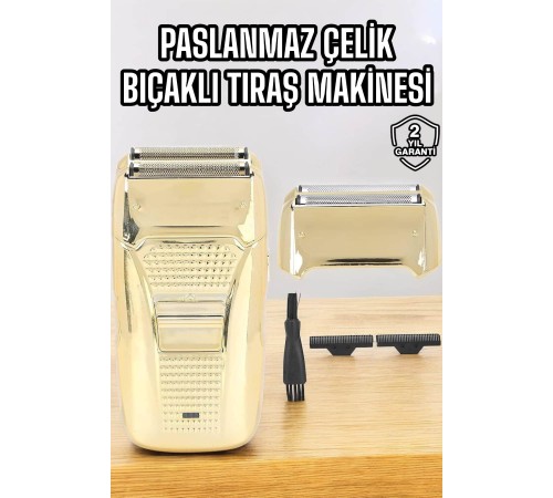 Tıraş Makinesi Paslanmaz Çelik Şarjlı Taşınabilir