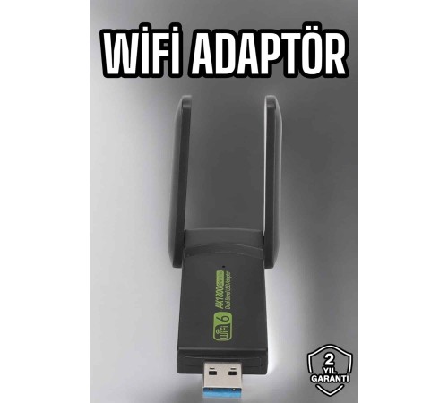 Wifi Adaptör Çift Bantlı Kablosuz Wifi Adaptörü