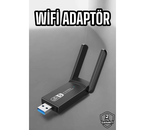 Wifi Alıcı Wifi Adaptörü USB Girişli 3.0