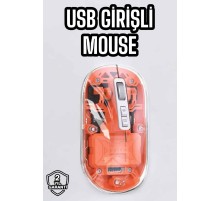 Sessiz Kablosuz USB Girişli Mouse Fare Yüksek Performanslı
