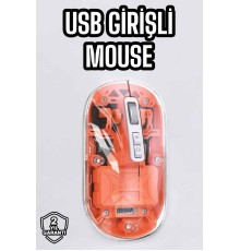 Sessiz Kablosuz USB Girişli Mouse Fare Yüksek Performanslı