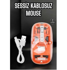 Kablosuz Mouse Fare 5.0 Bluetooth Bağlantılı USB Girişli