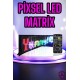 Piksel Led Matrix RGB Işıklı Led Yazılı Bluetooth Bağlantılı 16X64
