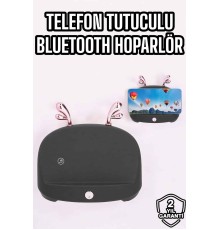 Telefon Tutuculu Akıllı Hoparlör Yüksek Ses Kaliteli Hoparlör