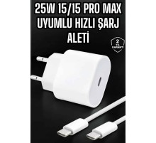 Güç Adaptörü ve Kablosu Şarj Aleti 15/15 Pro Max Uyumlu Hızlı Şarj