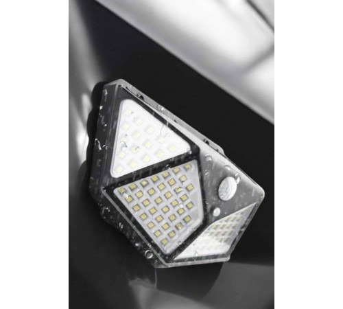 Güneş Enerjili Bahçe Aydınlatma Lambası Solar 100 Led Lamba