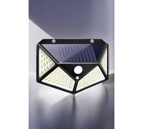 Güneş Enerjili Bahçe Aydınlatma Lambası Solar 100 Led Lamba