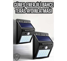 Solar Güneş Enerji Panelli Sensörlü Lamba Enerji Tasarruflu