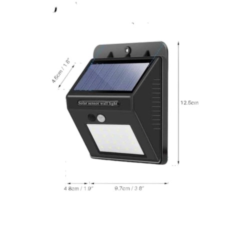 Solar Güneş Enerji Panelli Sensörlü Lamba Enerji Tasarruflu