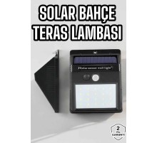 Güneş Enerjili Bahçe Lambası Solar Gece Aydınlatma Sensörlü Lamba