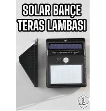 Güneş Enerjili Bahçe Lambası Solar Gece Aydınlatma Sensörlü Lamba