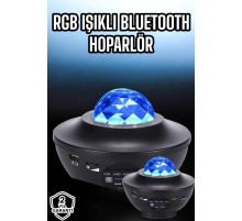 Projektör Yıldız Gece Lambası Disko Topu Bluetooth Bağlantılı Taşınabilir Şarjlı