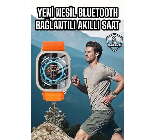 Akıllı Saat Uyku ve Spor Takibi Yeni Nesil Bluetooth Bağlantılı Amoled Ekran