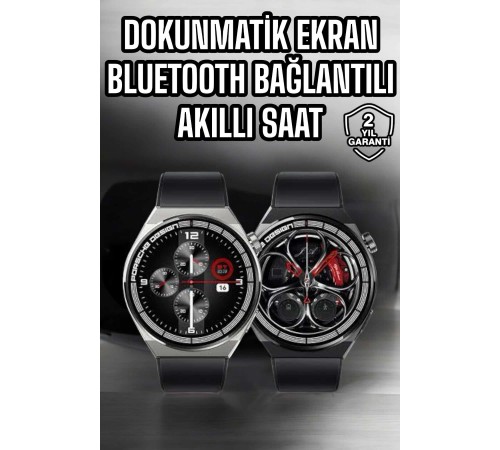 Akıllı Saat Dokunmatik Ekran Sesli Görüşme ve Bildirim Görme Sağlık Takibi