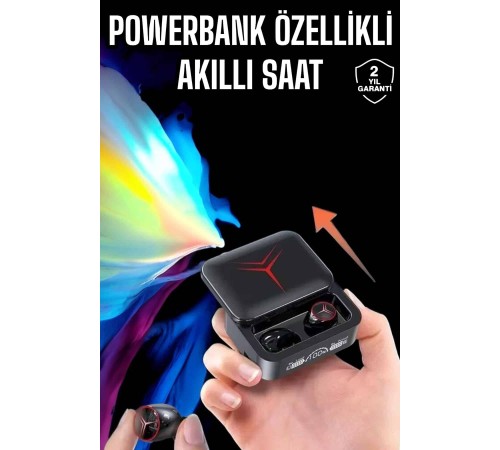 Powerbankli Kulaklık Bluetooth Bağlantılı Çoklu Bağlantı