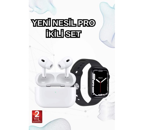 2025 Model Akıllı Saat ve Yeni Nesil Pro Bluetooth Kulaklık TWS Yüksek Ses Kaliteli