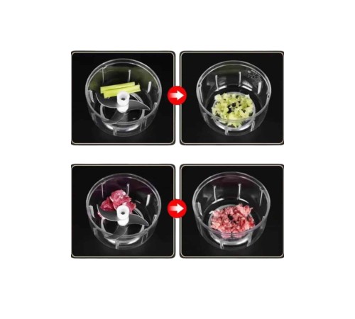 Şarjlı Mini El Rondosu Doğrayıcı Taşınabilir 250 ml Çelik Bıçaklı