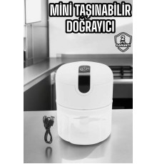 Şarjlı Mini El Rondosu Doğrayıcı Taşınabilir 250 ml Çelik Bıçaklı