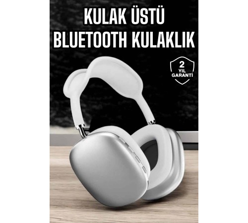 P9 Air Max Kablosuz 5.0 Mikrofonlu Bluetooth Kulaklık Beyaz Yüksek Ses Kaliteli