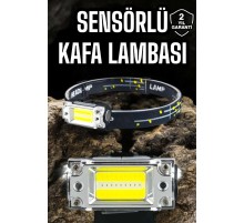 Kafa Lambası Led Fener Pratik Taşınabilir Ayarlanabilir USB Şarjlı