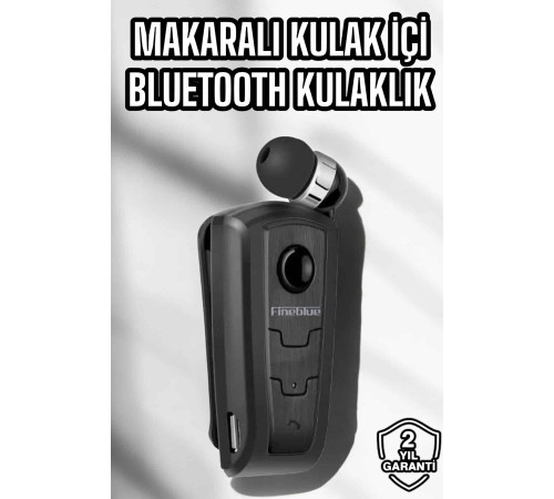 Makaralı Bluetooth Kulaklık Kulak İçi Android iOS Uyumlu Titreşimli