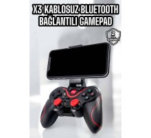 X3 Gamepad Oyun Kolu Bluetooth Bağlantılı Gamestick Android Uyumlu