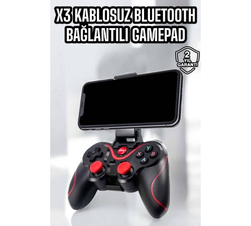 X3 Gamepad Oyun Kolu Bluetooth Bağlantılı Gamestick Android Uyumlu