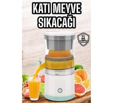 Taşınabilir Kablosuz Taşınabilir Şarjlı Narenciye Sıkacağı Portakal Meyve Sıkacağı Çift Bıçaklı