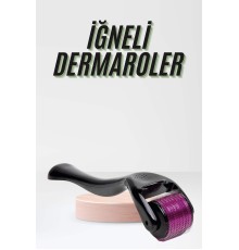 Saç Çıkarma Tarağı Dermaroller 540 Iğneli Roller 1 Mm Iğne Cilt Yüz Yenileme Bakım Seti