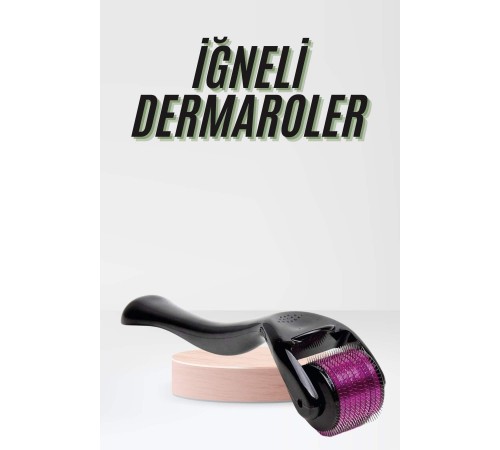 Saç Çıkarma Tarağı Dermaroller 540 Iğneli Roller 1 Mm Iğne Cilt Yüz Yenileme Bakım Seti