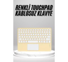 Touchpad Uyumlu Bluetooth Klavye Slim Kablosuz Wifi Q Klavye